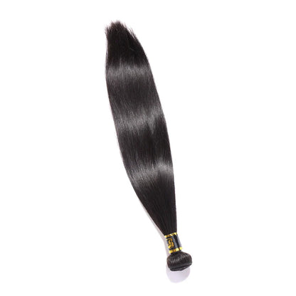 Brazilian Hair 1 Bundle Straight Human Hair Bundle Natur43al Black 10-34 inch Hair Weave Sew In Hair Extensions