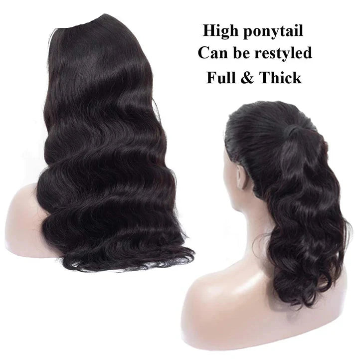 Cacaolux Body Wave 13x4 Lace Front Wig 180% Density Pre Plucked Human Hair Wig