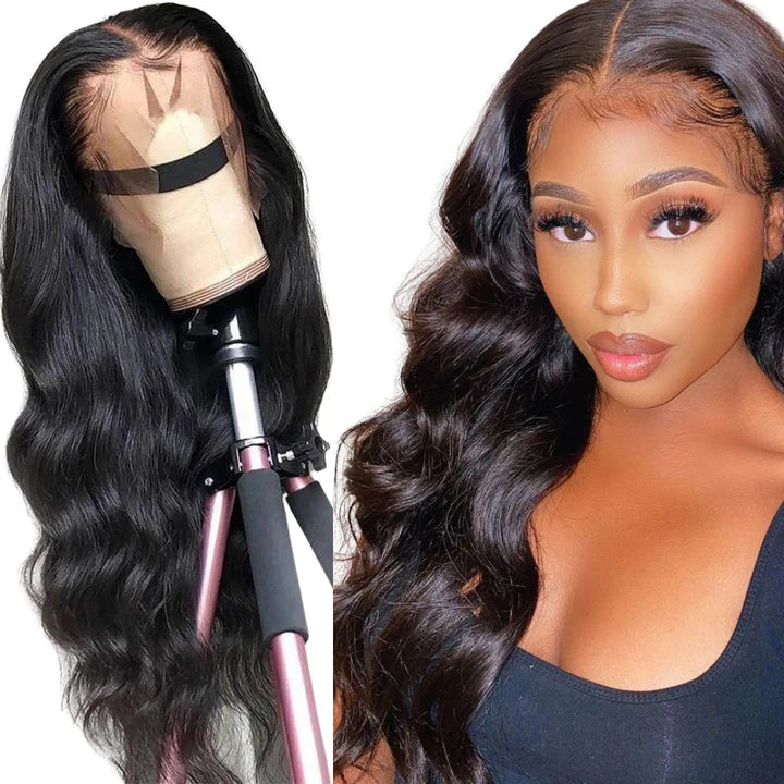 Cacaolux 180% Density 13x6 Lace Front Wig Brazilian Body Wave Human Hair Lace Wigs