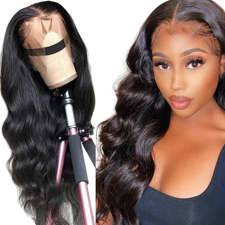 Density 13x6 Lace Front Wig Brazilian Body Wave Human Hair Lace Wigs  