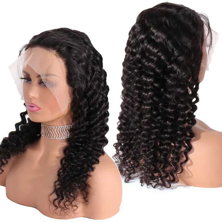 Cacaolux 13x6 Deep Wave Lace Front Wig Brazilian Human Hair Lace Wigs