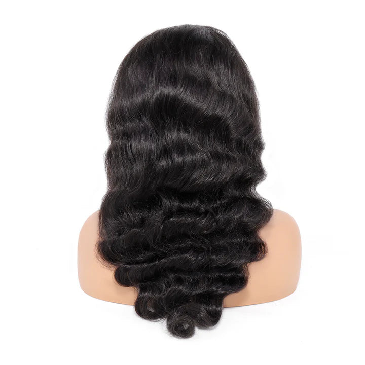 13x6 Loose Wave Lace Front Wigs Brazilian Curly Human Hair Lace Frontal Wig Glueless Heat Resistant with Natural Hairline for Black Women