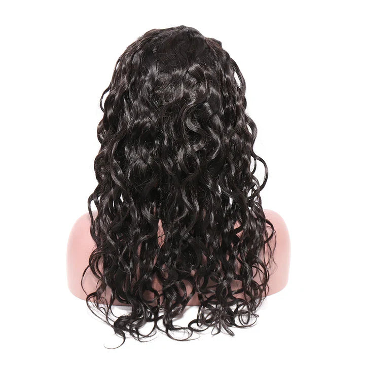 Water Wave Lace Front Wigs Human Hair with Baby Hair Pre Pluck Density