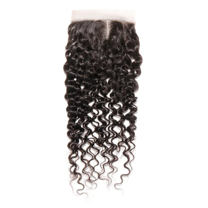 Brazilian 5x5 Natural Wave Closure 100% Unprocessed Virgin Human Hair Extensions Middle Part Lace Closure