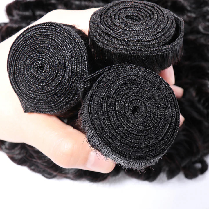 1 Bundle Deal Deep Wave Virgin Hair 100% Unprocessed Human Hair Weave Worldwide Free Shipping