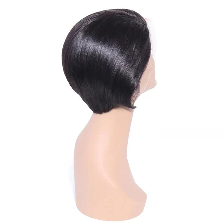 Cacaolux Straight Short Cut Lace Wig Front Lace Brazilian Human Hair