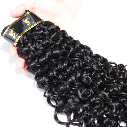 Brazilian Italian Curly Human Hair Bundle Italian Wave Weave 100% Unprocessed Virgin Hair Bundles