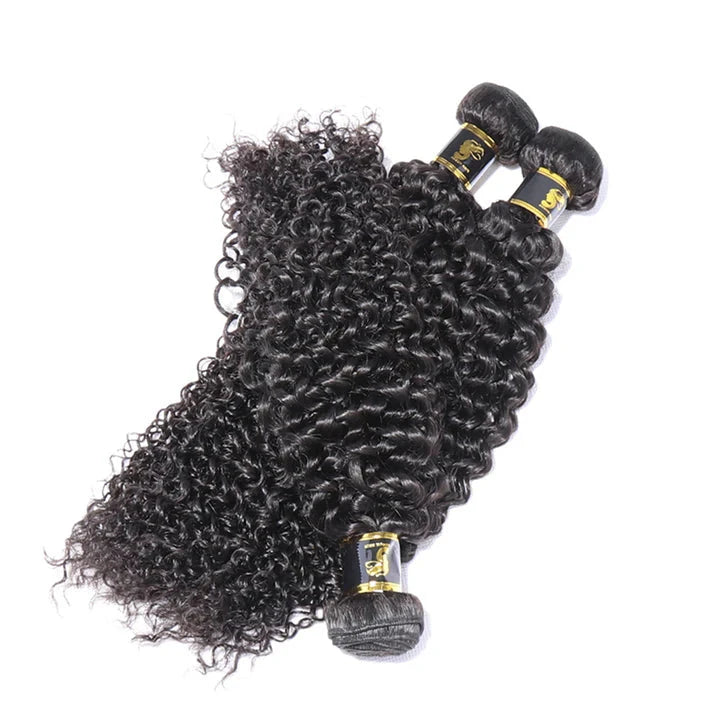 Kinky Curly Human Hair Bundle Unprocessed Virgin Human Hair 1pc Bundle Deal