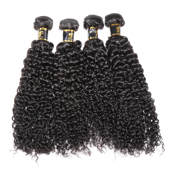 Brazilian Hair Kinky Curly Hair Bundles 100% Human Hair Weaves Natural Black Human Hair Extensions